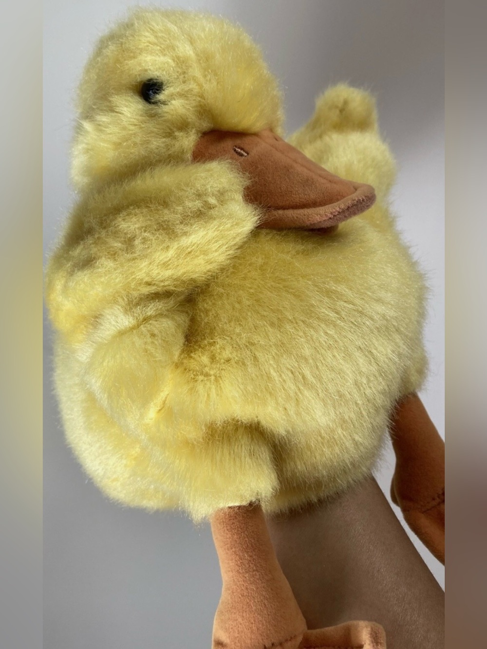 Folkmanis Hand Puppet DUCKLING Plush Stuffed Animal Yellow Toy Duck Baby